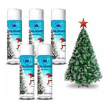 5 Lata Neve Artificial Spray Colorart 300ml Decoração Natal