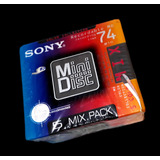 5 Md's Sony Mix Color 74 Minutos Pack Lacrado :)