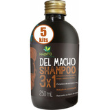 5 Shampoo Del Macho Hábito Cosméticos Higiene Homem Atacado