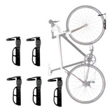 5 Suportes Parede Vertical Bicicletário Bike Estacionamento