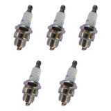 5 Vela De Ignição Roçadeira Motoserra Branco Toyama Vulcan