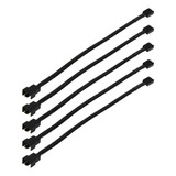 5 X Cabo Extensor 4 Pinos Sleeved Pwm Para Fan Cooler 26cm