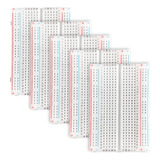 5 X Kit Protoboard 400 Pontos Breadboard Furos Pinos