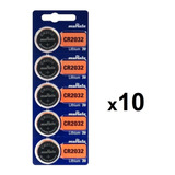 50 Baterias Cr2032 3v Sony/murata (10 Cartelas)
