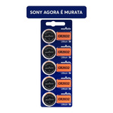 50 Baterias Murata Cr2032 3v Placa Mãe Portão Controle