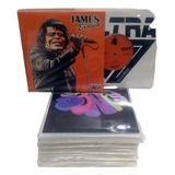 50 Capas Plástico Externo Compacto Vinil 7 Polegadas 0,15