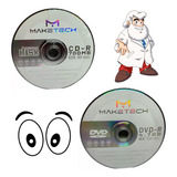 50 Cd-r Maketech + 50 Midia Dvd-r Maketech (grava Jogo)