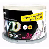 50 Dvd+r Dl Ridata Printable Dual Layer 8.5gb Ritek-s04-066