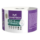 50 Dvd-r Maketech Printable 16x 4.7gb