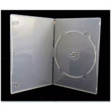 50 Estojo Slim Capa Box Case Dvd-cd Simples Transparente 7mm
