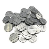 50 Fichas Para Mesa De Bilhar / Sinuca / Pebolim / Totó Tecido J