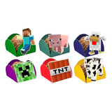 50 Forminhas Minecraft P/ Docinho De Festa Infantil