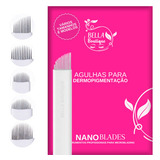 50 Laminas Microblading Tebori Agulha - Ler Descrição Cor 12 Chanfrada 0,18mm