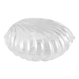 50 Mini Concha De Acrílico Transparente Lembrancinha Sereia