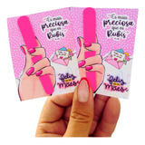 50 Mini Lixa Com Cartão Personalizados Mimos Lembrancinhas 