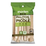 50 Palitos De Picolé Sorvete Artesanato Depilação Madeira