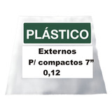 50 Plásticos 0,12 P/ Capa De Compactos Vinil 7 Polegadas
