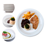 50 Pratos Raso Protel Restaurante Porcelana Schmidt 2a Linha