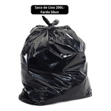 50 Sacos Lixo Reforçado 200l Resistencia Lixeira Especial Nf
