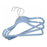 50 Unidades Cabides De Veludo Infantil Silk Modelo Ikaza
