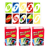 50 Unidades Do Jogo Uno Mini Mau Festas Lembrancinhas