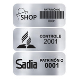 500 Etiqueta Patrimonial Patrimônio Ativo Fixo Controle 