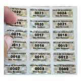 500 Etiquetas Void Lacre Selo Garantia Numerado 30x10 Mm