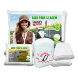 500 Sacos Para Silagem Forte 51x110 + 500abraçadeiras Branco