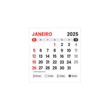 500un Mini Bloco Calendário 2022 P/ Imã De Geladeira