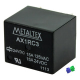 50pç - Rele - Ax1rc3 - 24vcc - 15a - Metaltex