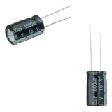 50x Capacitor Eletrolítico 1000uf X 16v 105º Kit C/50 Peças