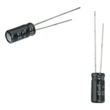 50x Capacitor Eletrolítico 47uf X 25v 105º Kit C/50 Peças - Chipsce