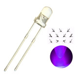 50x Led Atrair Mosquitos Ultravioleta 5mm + Resistor 12v