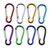 5pcs. Mini Mosquetão De Alumínio Azul, Vermelho, Verde, Roxo