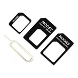 5x Adaptador Chip Celular Micro Mini Nano Sim Card 3 Em 1