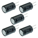 5x Capacitor Eletrolítico 470uf X 200v 105º Kit C/ 5 Peças