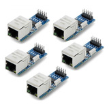 5x Mini Módulo Rede Lan Ethernet Shield Arduino Enc28j60