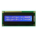 5x Módulo Display Lcd 1602 16x2 16x02 Blacklight Azul Verde