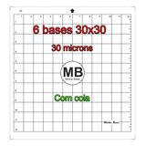 6 Bases De Corte 30x30 P/ Silhouete Cameo 30 Microns C/ Cola
