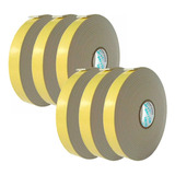 6 Fitas Banana Dupla Face Espuma 19mm X 5,5m Toke E Crie Top
