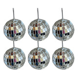 6 Globos Espelhado 6cm Balada Festa Dj Casamento Decoração