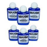 6 Limpa Pratas Maxim Original 40ml - Liquido P/ Limpar Prata