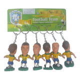 6 Mini Craques Chaveiro 8cm Romário, Denilson E Ronaldo