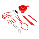 6 Pçs/set Kit De Conservas Antiderrapante Food Tongs Jar Lif