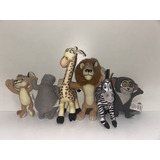 6 Personagens De Pelúcias Madagascar Mcdonald's (usado)