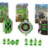 6 Relógios Ben 10 Ominitrix Lançador Disco Luz E Som Sortido