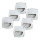 6 Unidades Puxador Branco Seavix Multiuso Modelo Universal Barcos Lanchas Iates Veleiros Tampa De Viveiros Armarios Gavetas Guarda Roupas Cômodas