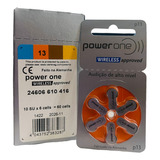 60 Pilhas P13 Power One Baterias Pr48 Aparelho Auditivo 