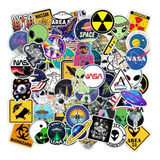 64un Adesivos Alien Ufo Et Ovni Extraterrestre Espaço