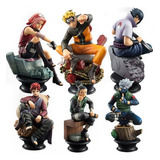 6pcs, Boneca Móvel Anime, Naruto, Modelo Da Coleção Sasuke